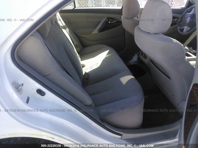 4T1BE46K18U744586 - 2008 TOYOTA CAMRY CE/LE/XLE/SE WHITE photo 8