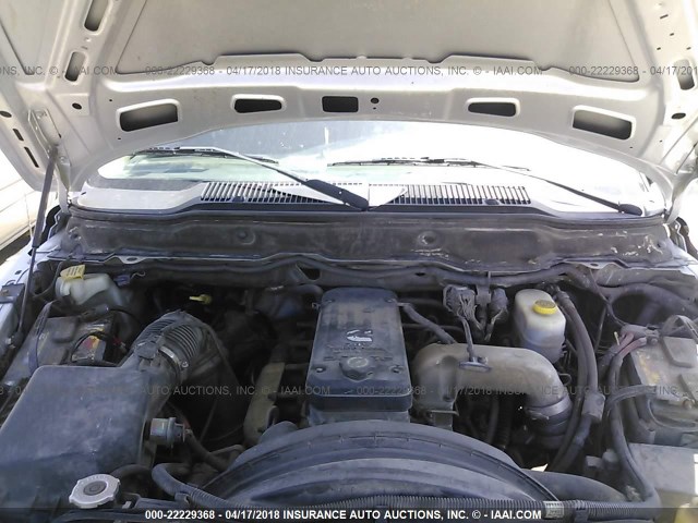 3D7KR26C85G761752 - 2005 DODGE RAM 2500 ST/SLT 银色 照片 10