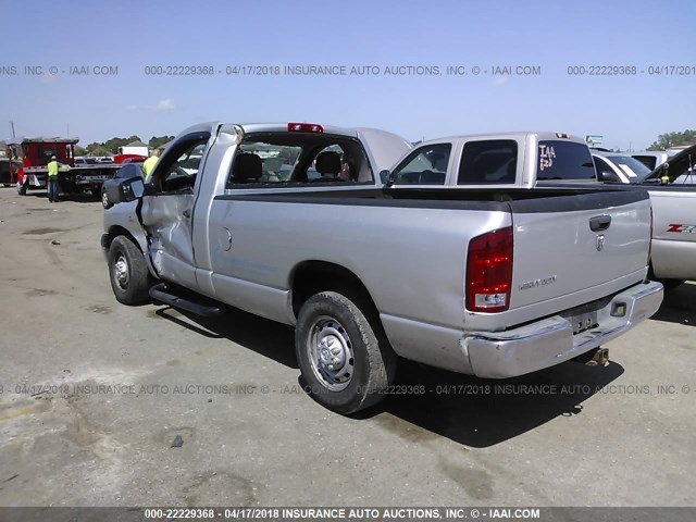 3D7KR26C85G761752 - 2005 DODGE RAM 2500 ST/SLT SILVER photo 3