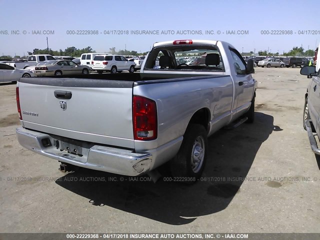 3D7KR26C85G761752 - 2005 DODGE RAM 2500 ST/SLT 银色 照片 4