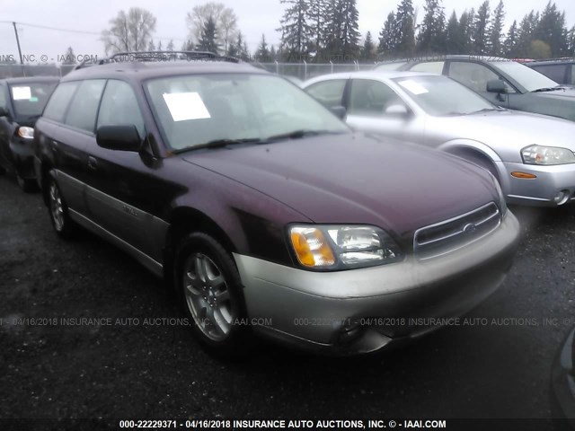 4S3BH665516603788 - 2001 SUBARU LEGACY OUTBACK MAROON photo 1