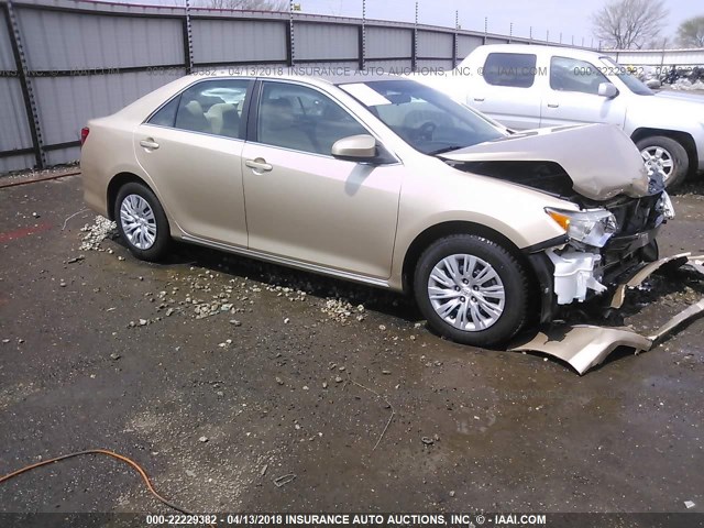 4T4BF1FK9CR190627 - 2012 TOYOTA CAMRY SE/LE/XLE TAN photo 1