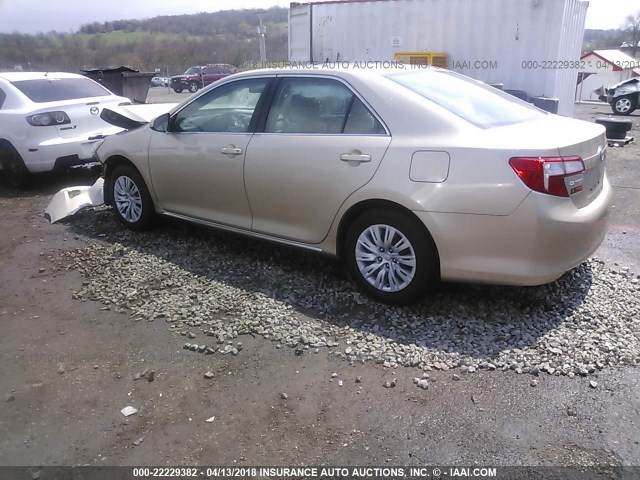 4T4BF1FK9CR190627 - 2012 TOYOTA CAMRY SE/LE/XLE TAN photo 3