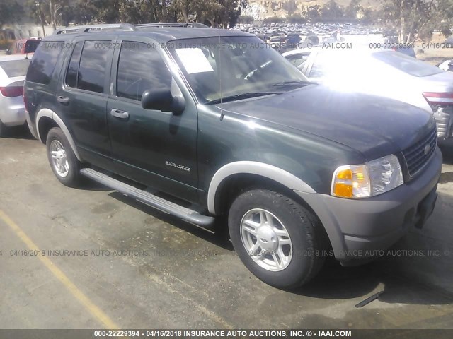 1FMZU62E92ZB45765 - 2002 FORD EXPLORER XLS GREEN photo 1