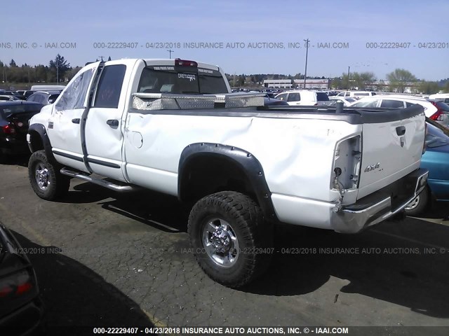 3D7KS28C77G758636 - 2007 DODGE RAM 2500 ST/SLT WHITE photo 3