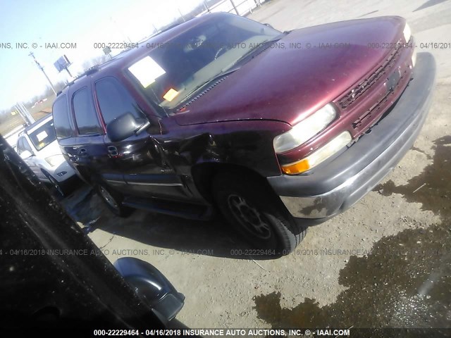 1GNEC13V73R132139 - 2003 CHEVROLET TAHOE C1500 MAROON photo 1