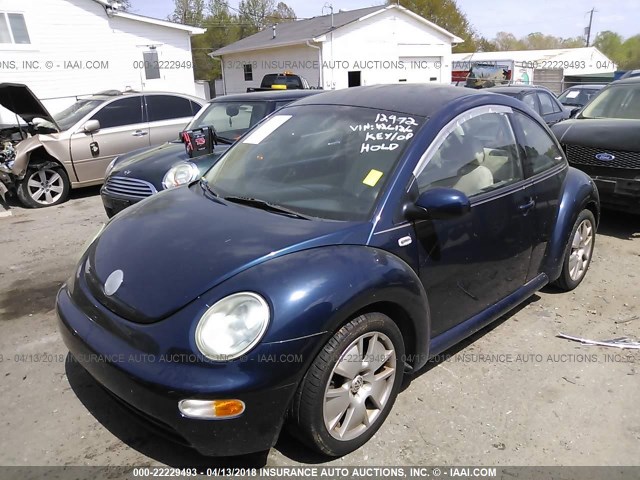3VWBK21C53M426126 - 2003 VOLKSWAGEN NEW BEETLE GL 蓝色 照片 2
