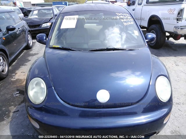 3VWBK21C53M426126 - 2003 VOLKSWAGEN NEW BEETLE GL 蓝色 照片 6