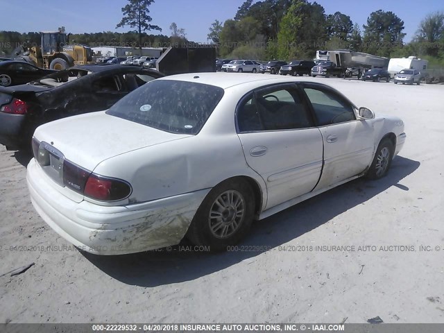 1G4HP52K55U273893 - 2005 BUICK LESABRE CUSTOM WHITE photo 4