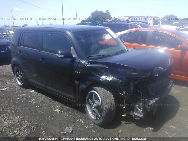 JTLKE50E081006913 - 2008 TOYOTA SCION XB BLACK photo 1