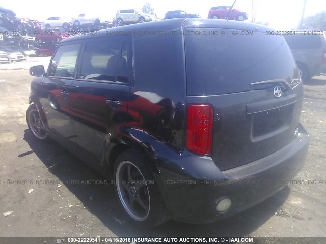 JTLKE50E081006913 - 2008 TOYOTA SCION XB BLACK photo 3