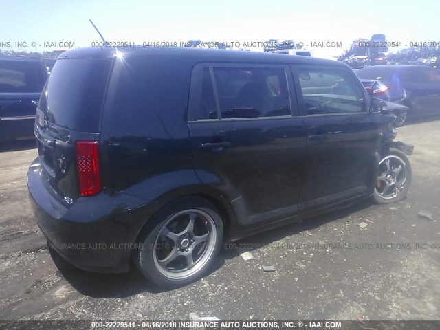 JTLKE50E081006913 - 2008 TOYOTA SCION XB BLACK photo 4