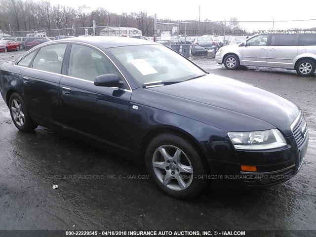 WAUAH74F87N011908 - 2007 AUDI A6 3.2 BLUE photo 1