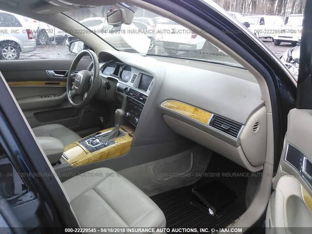 WAUAH74F87N011908 - 2007 AUDI A6 3.2 BLUE photo 5