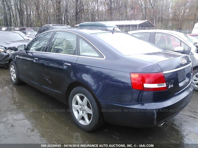 WAUAH74F87N011908 - 2007 AUDI A6 3.2 BLUE photo 6