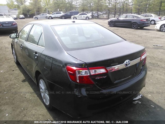 4T1BD1FK3CU056468 - 2012 TOYOTA CAMRY HYBRID/LE/XLE 黑色 照片 3