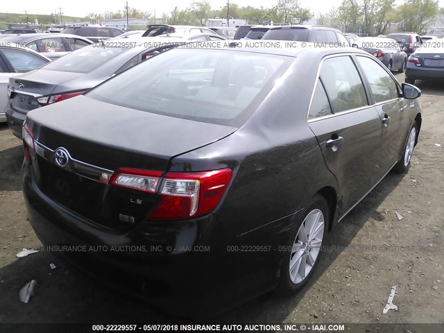 4T1BD1FK3CU056468 - 2012 TOYOTA CAMRY HYBRID/LE/XLE 黑色 照片 4