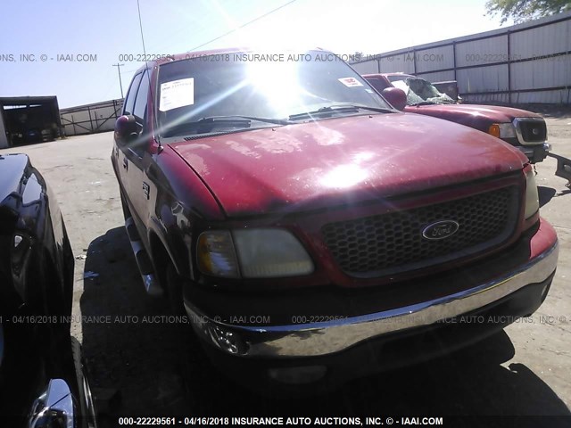 1FTRW08L71KE94450 - 2001 FORD F150 SUPERCREW RED photo 1