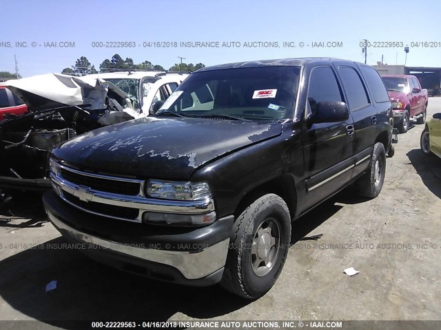 1GNEC13Z63J344564 - 2003 CHEVROLET TAHOE C1500 BLACK photo 2