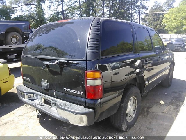 1GNEC13Z63J344564 - 2003 CHEVROLET TAHOE C1500 BLACK photo 4