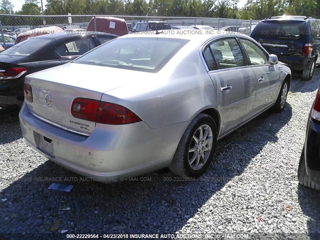 1G4HD57258U179342 - 2008 BUICK LUCERNE CXL SILVER photo 4