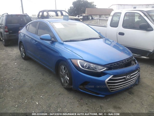 5NPD84LF7HH027583 - 2017 HYUNDAI ELANTRA SE/VALUE/LIMITED BLUE photo 1