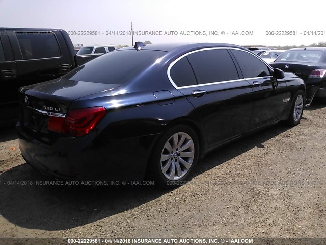 WBAKC8C59BC432560 - 2011 BMW 750 LXI Navy photo 4