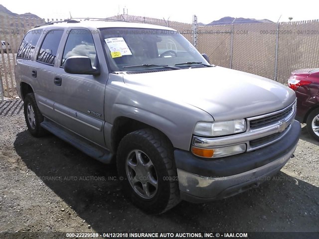 1GNEK13T31J138338 - 2001 CHEVROLET TAHOE K1500 GOLD photo 1