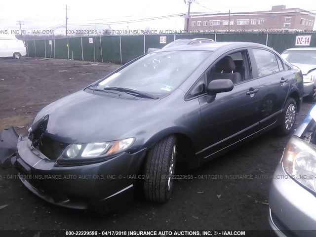 19XFA1F3XAE040013 - 2010 HONDA CIVIC VP GRAY photo 2