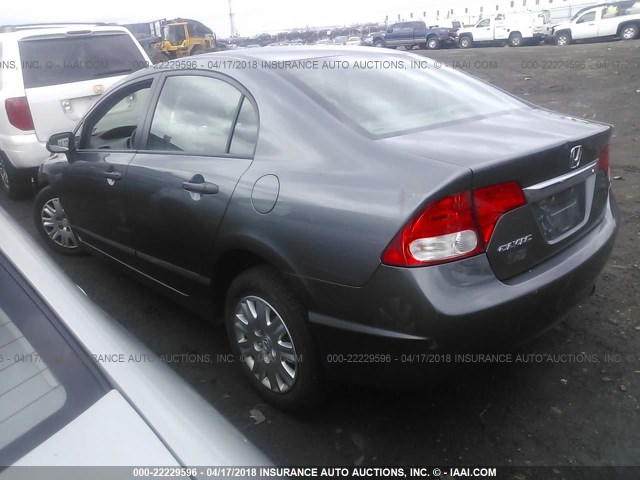 19XFA1F3XAE040013 - 2010 HONDA CIVIC VP GRAY photo 3