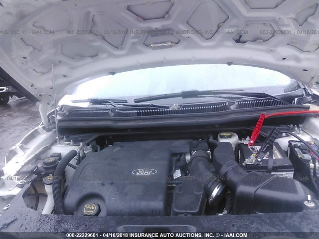 1FM5K8AR6HGA89390 - 2017 FORD EXPLORER POLICE INTERCEPTOR WHITE photo 10