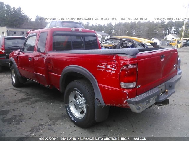 1FTZR15V3YTA03802 - 2000 FORD RANGER SUPER CAB RED photo 6