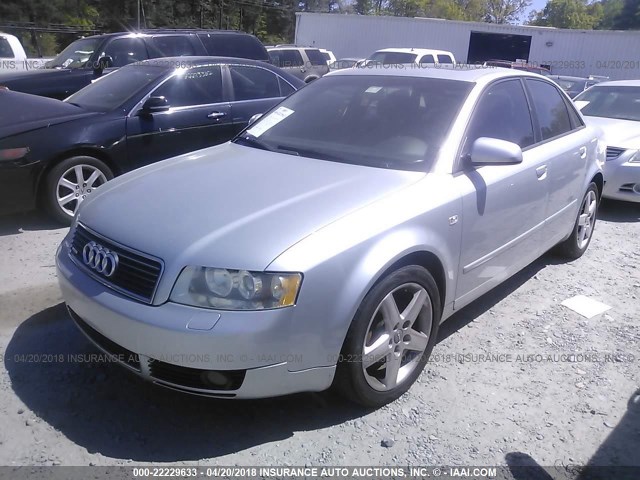 WAULC68E95A124256 - 2005 AUDI A4 1.8T QUATTRO/SPECIAL SILVER photo 2