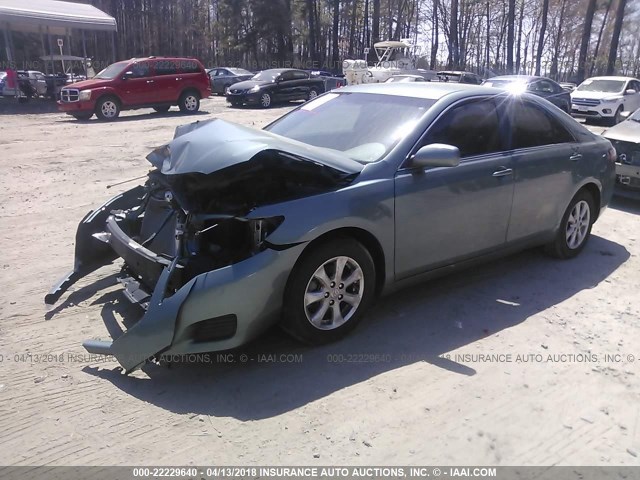4T1BK3EK7BU624254 - 2011 TOYOTA CAMRY SE/LE/XLE Зеленый фото 2
