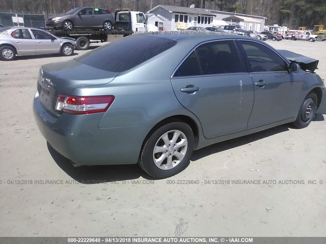 4T1BK3EK7BU624254 - 2011 TOYOTA CAMRY SE/LE/XLE GREEN photo 4