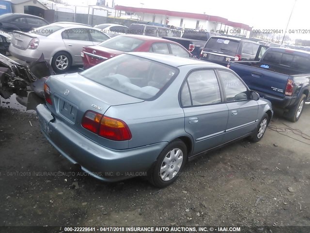 2HGEJ6610YH547879 - 2000 HONDA CIVIC SE BLUE photo 4