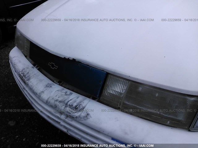 1G1JC54G0M7214749 - 1991 CHEVROLET CAVALIER VL/RS WHITE photo 6