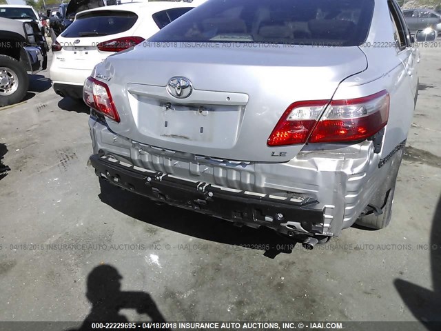 4T1BE46K77U188315 - 2007 TOYOTA CAMRY NEW GENERAT CE/LE/XLE/SE SILVER photo 6