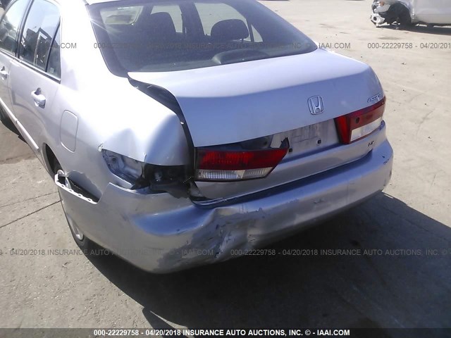 1HGCM56344A068979 - 2004 HONDA ACCORD LX SILVER photo 6