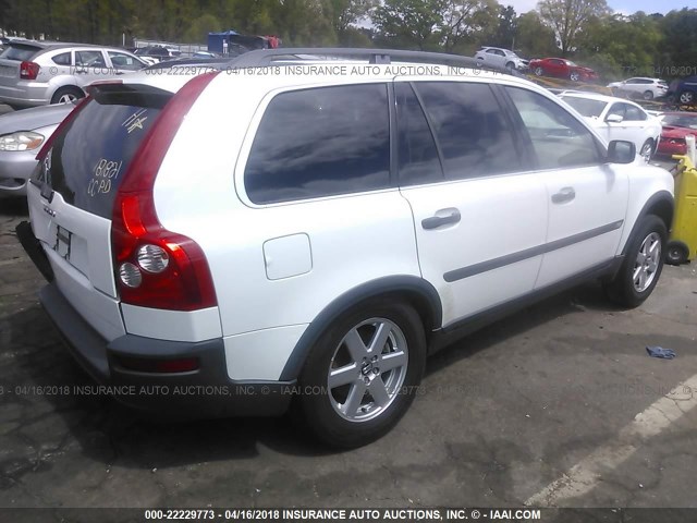 YV1CN592151172369 - 2005 VOLVO XC90 WHITE photo 4