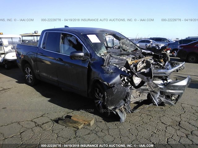 5FPYK3F46HB006530 - 2017 HONDA RIDGELINE RTS GRAY photo 1