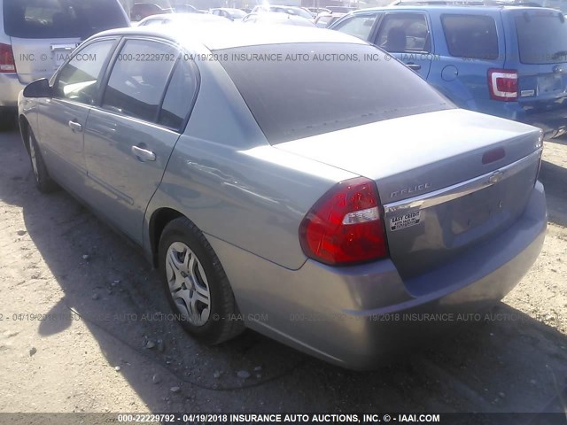 1G1ZS58F87F307214 - 2007 CHEVROLET MALIBU LS ნაცრისფერი ფოტო 3