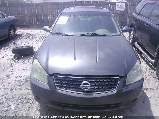 1N4AL11D96C226201 - 2006 NISSAN ALTIMA S/SL GRAY photo 6