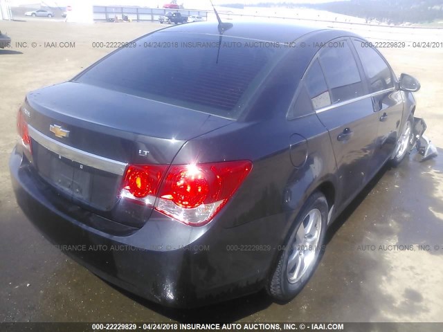 1G1PC5SB8E7301558 - 2014 CHEVROLET CRUZE LT BLACK photo 4