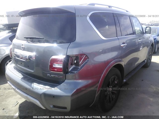 JN8AY2NE5H9706180 - 2017 NISSAN ARMADA PLATINUM BLACK photo 4