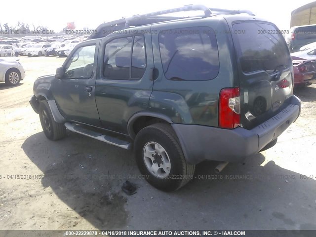 5N1ED28Y1YC520309 - 2000 NISSAN XTERRA XE/SE GREEN photo 3