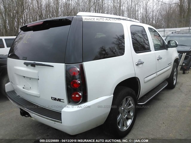 1GKFK63857J241229 - 2007 GMC YUKON DENALI WHITE photo 4