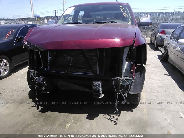 3GCPCSE09DG335169 - 2013 CHEVROLET SILVERADO C1500 LT BURGUNDY photo 6