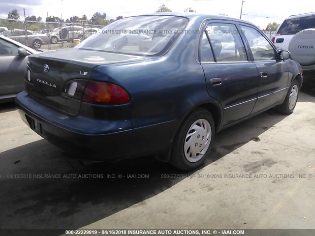 1NXBR12E7WZ054101 - 1998 TOYOTA COROLLA VE/CE/LE GREEN photo 4