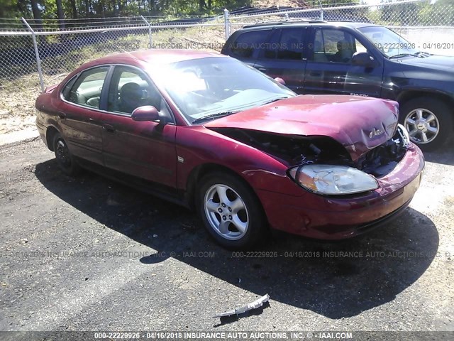 1FAFP55S02A123362 - 2002 FORD TAURUS SES RED photo 1